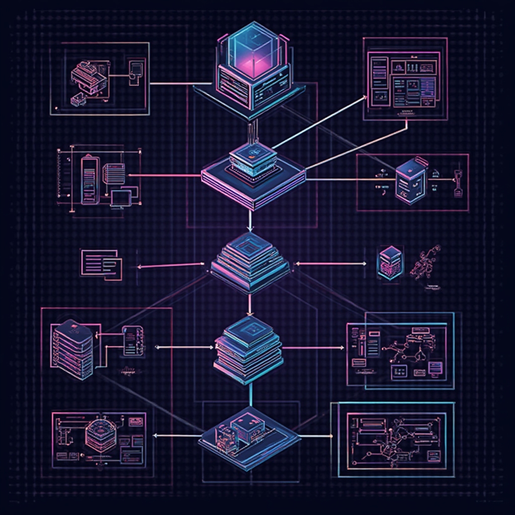 Detailed architecture diagram showing data flow from sensors through processing layers to analytics dashboards